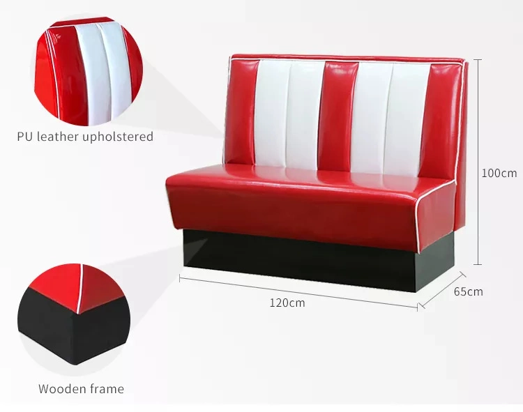 Retro Style Restaurant Leisure Sofa Wholesale Restaurant Booth