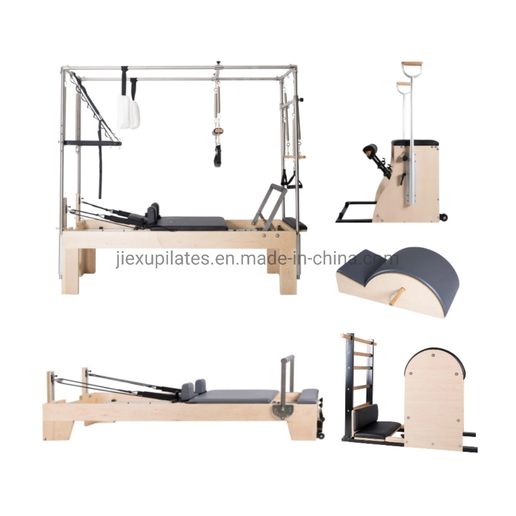 Yoga Reformer Pilates Reformer Equipment Maple Wood Cadillac Bed Pilates for Studio and Home